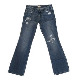 Aeropostale Chelsea Boot low rise blue medium wash denim‎ jeans women size 7/8